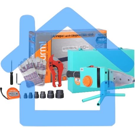 Аппарат для сварки пластиковых труб Sturm TW7219 1900Вт 6 насадок 20-63мм кейс металл.-5