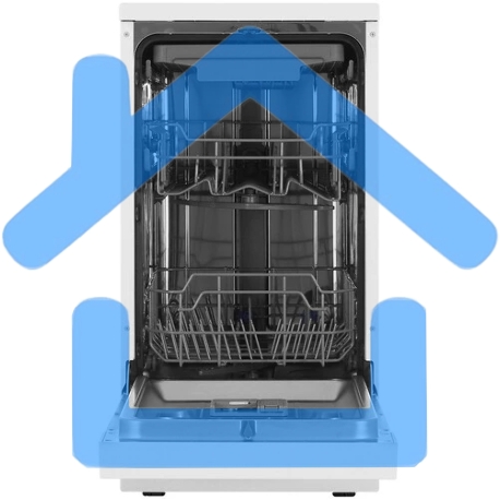 Посудомоечная машина Бирюса DWF-410/5 W, белый, 44.8 см, 10 компл., 49 дБ, класс A++-10