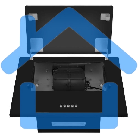 Вытяжка наклонная Maunfeld Wind 60 A черный, 60 см, 700 куб. м/ч, 47 дБ-6