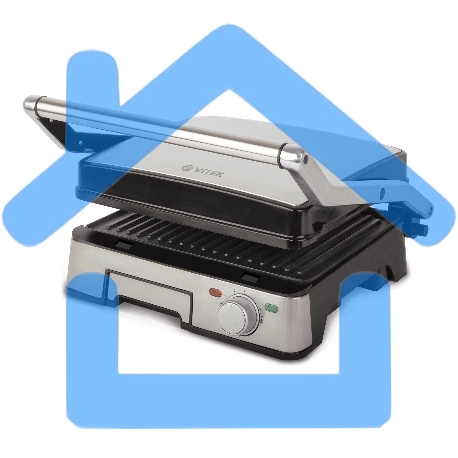 Гриль-пресс Vitek VT-8450 (MC) серебро/черный