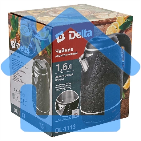 Чайник электрический DELTA DL-1113 черный-4