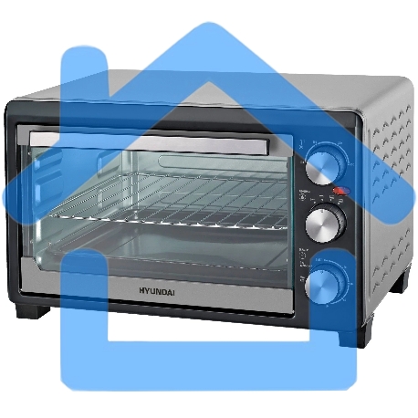 Мини-печь Hyundai MIO-HY072 23л. 1500Вт серебристый/черный