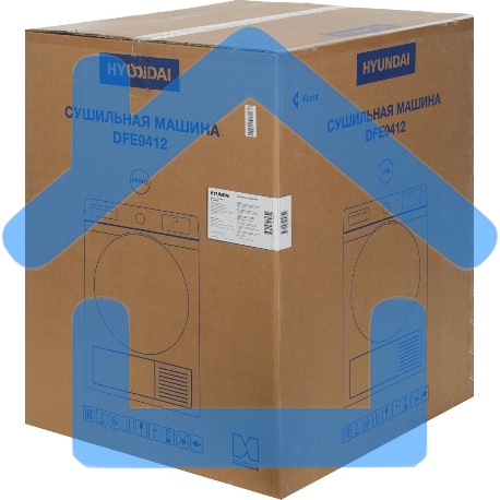 Сушильная машина Hyundai DFE9412 белый, 10 кг, сушка - конденсационная, программ - 14, 60 x 85 x 62 см-13