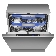 Встраиваемая посудомоечная машина Meferi MDW6073 Comfort, нержавеющая сталь, 59.8 см, 14 компл., 47 дБ, класс A