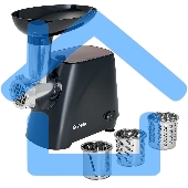 Мясорубка DELTA DL-6106M черный с красным