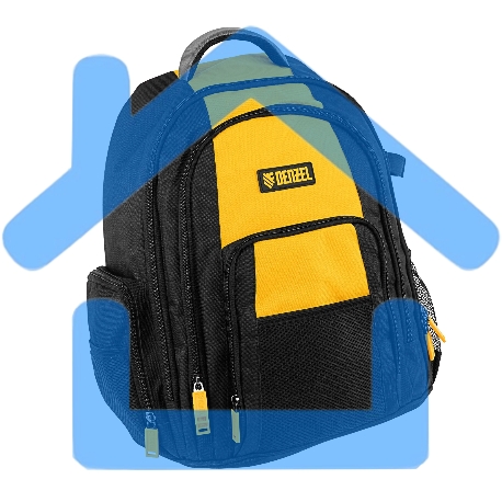 Рюкзак для инструмента Denzel 365х190х430 мм, 3 отделения, 26 карманов-3
