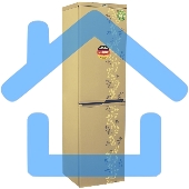 Холодильник DON R-299 ZF золотой цветок двухкамерный 259/140л морозилка снизу