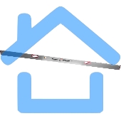 Правило Matrix алюминиевое с уровнем l-2.5м 2 ручки