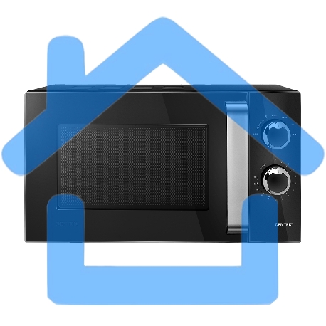 Микроволновая печь Centek CT-1570 черный, 23 л, 900 Вт, переключатели - поворотный механизм