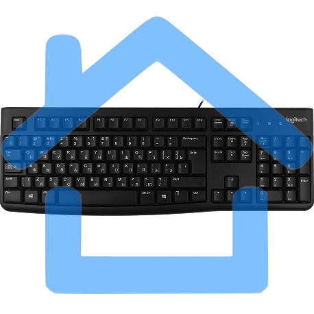 Клавиатура проводная Logitech K120 for business, USB черный