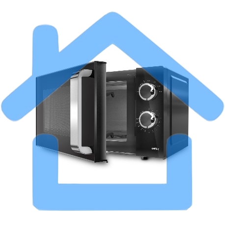 Микроволновая печь Centek CT-1570 черный, 23 л, 900 Вт, переключатели - поворотный механизм-1