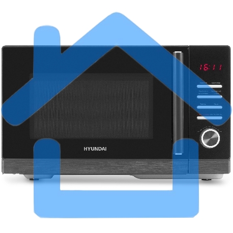 Микроволновая печь Hyundai HYM-D3012 черный 25л 800Вт кнопки, поворотный механизм