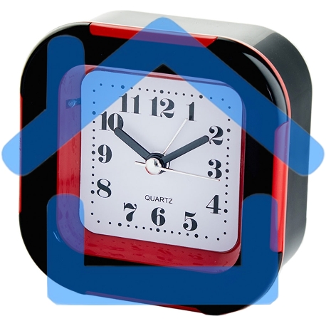 Будильник DELTA DT8-0015 9.2*4.4*9.4 см (красный)