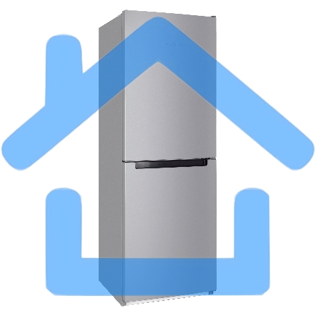 Холодильник Nordfrost NRB 151 S серебристый, двухкамерный 170/115 л морозилка снизу, ручная разморозка