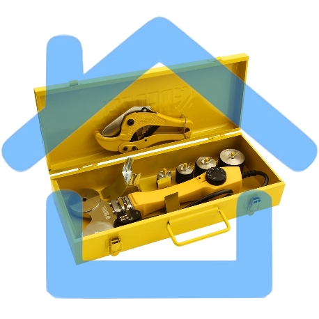 Аппарат для сварки пластиковых труб Denzel DWP-750 750Вт 260-300 град компл. насадок 20-40мм-2