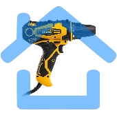 Дрель-шуруповерт Denzel SD-300-10, Сетевая, 300Вт