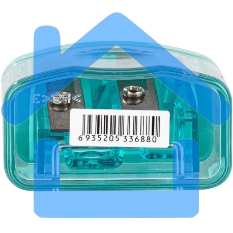 Точилка для карандашей ручная Deli E0576, 2 отверстия, пластик, ассорти-1