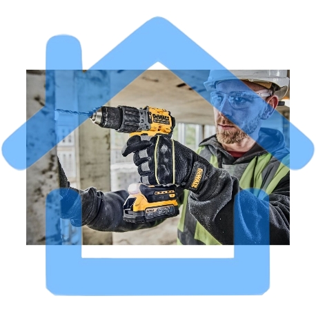 Дрель-шуруповерт DeWalt DCD805P2T-QW, Аккумуляторная, 18В, 2 АКБ, Кейс-2