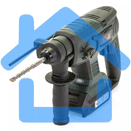 Профессиональный бесщеточный перфоратор аккумуляторный KLPRO KLPM18B-20 (18В, Li-ion-2шт, 2.0А·ч, 1,7Дж, SDS-plus, З/У,сумка)-1