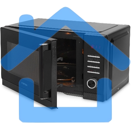 Микроволновая печь Hyundai HYM-D3012 черный 25л 800Вт кнопки, поворотный механизм-2