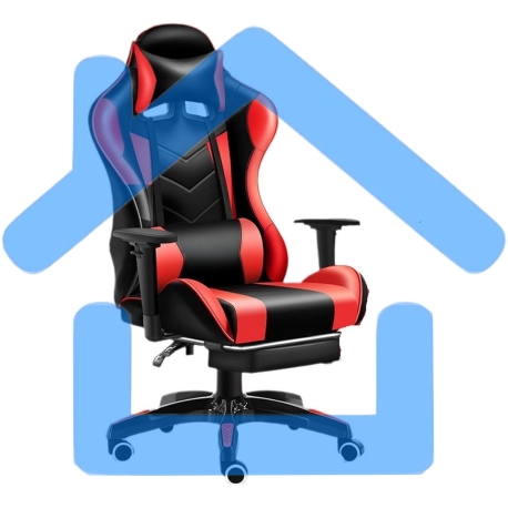 Кресло игровое Colorful iGame QC5180000034 черный/красный, крестовина пластик