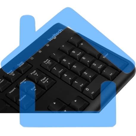 Клавиатура проводная Logitech K120 for business, USB черный-6