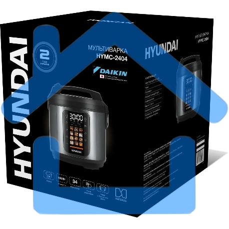 Мультиварка-скороварка Hyundai HYMC-2404 5л 900Вт серебристый/черный-1