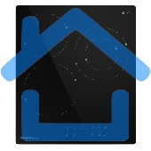 Электрическая варочная панель HOMSair HVC43DBK Hi-Light, независимая, черный