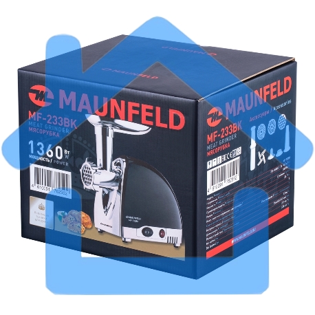 Мясорубка Maunfeld MF-233BK черный, 1360 Вт-1