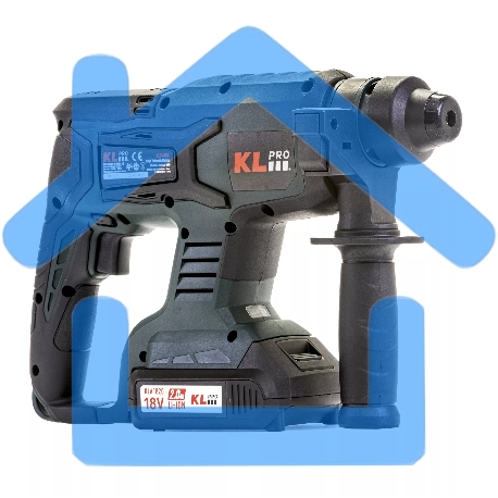 Профессиональный бесщеточный перфоратор аккумуляторный KLPRO KLPM18B-20 (18В, Li-ion-2шт, 2.0А·ч, 1,7Дж, SDS-plus, З/У,сумка)-11