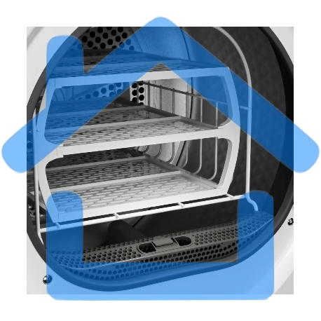 Сушильная машина Kuppersberg DM 593 W, High-Tech, загрузка 8 кг, 15 программ, тепловой насос, электронное кнопочное управление, корзина для сушки, блокировка от детей, энергоэффективность А++, цвет белый-5