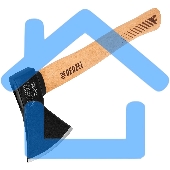 Топор Denzel 800 г, кованый, буковое топорище