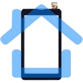 Сенсорное стекло (тачскрин) для Irbis TZ720, черное с рамкой