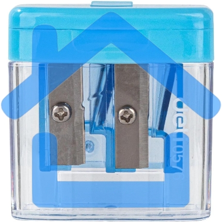 Точилка для карандашей ручная Deli E0576, 2 отверстия, пластик, ассорти-2