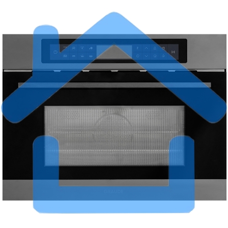 Микроволновая печь встраиваемая GRAUDE MWG 45.0 GE черно-серый, 38 л, 1000 Вт, переключатели - сенсор