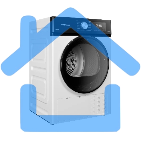 Сушильная машина Kuppersberg DM 592 W, High-Tech, загрузка 9 кг, 15 программ, тепловой насос, электронное кнопочное управление, корзина для сушки, блокировка от детей, энергоэффективность А++, цвет белый-2