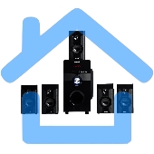 Акустическая система ELTRONIC (20-89) HOME SOUND черный