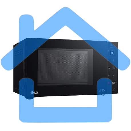 Микроволновая печь LG MB63W35GIB черный, 23 л, 1000 Вт, переключатели - сенсор