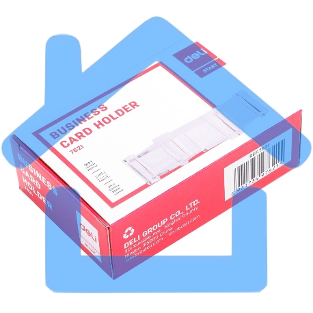 Подставка Deli E7621 для визиток 103х68х34мм, прозрачный-4