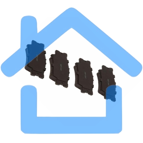 Колодки тормозные задние LPR 05P1281, комплект-1