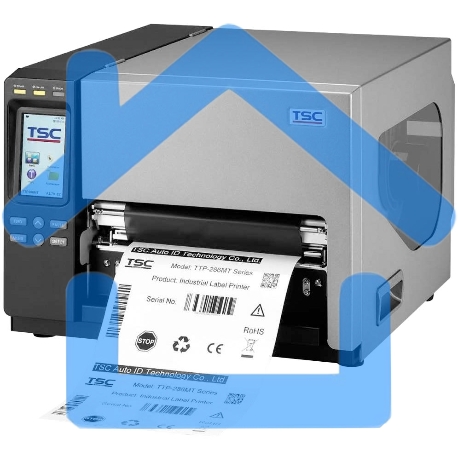 Принтер этикеток термотрансферный TSC TTP-286MT 203 dpi, 152 мм/сек, USB, Ethernet, USB-Host, RS-232, Centronics, черный/серый