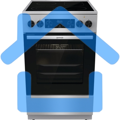 Плита электрическая Gorenje GECS5C70XA серебристый, конфорок 4 электрических, духовка 70 л, 50 см x 85 см x 59.4 см-1