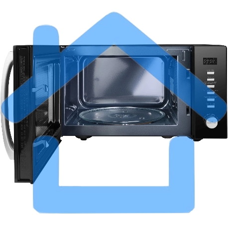 Микроволновая печь Hyundai HYM-D3028 черный/серебристый, 23 л, 900 Вт, переключатели - кнопки/поворотный механизм-11