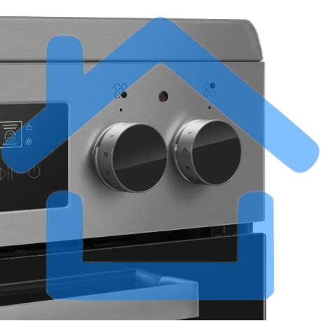 Плита электрическая Maunfeld MEC511CS09TD серебристый, конфорок 4 шт, духовка 59 л, 50 см x 85 см x 60 см-8