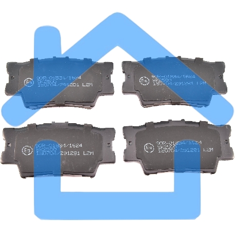 Колодки тормозные задние LPR 05P1281, комплект-2