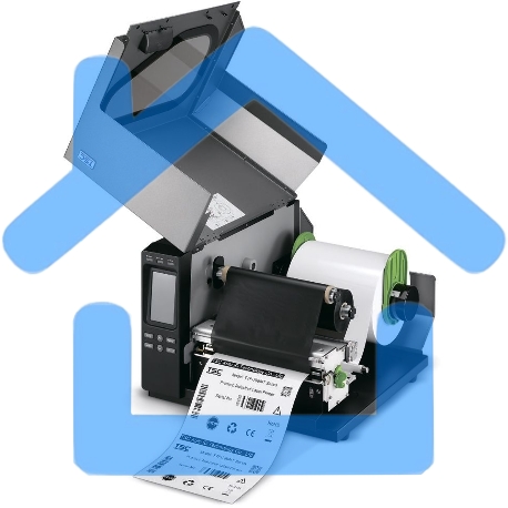 Принтер этикеток термотрансферный TSC TTP-286MT 203 dpi, 152 мм/сек, USB, Ethernet, USB-Host, RS-232, Centronics, черный/серый-1