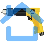 Пневматическая дрель PD500, 500 об/мин, 114 л/мин, 13 мм Denzel