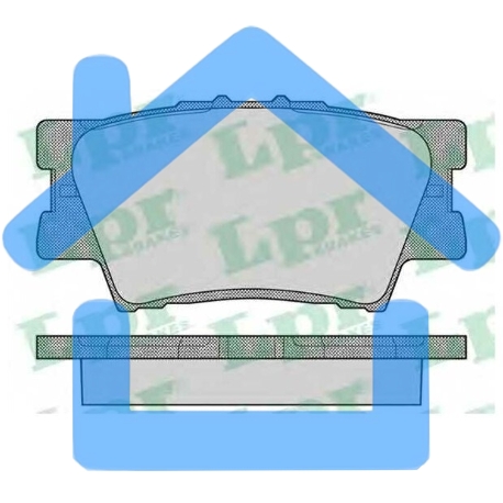 Колодки тормозные задние LPR 05P1281, комплект-3