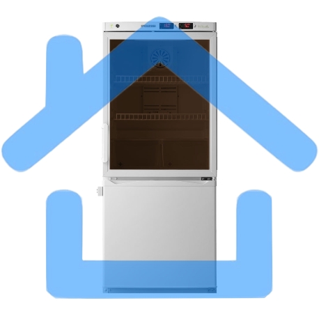 Холодильник комбинированный лабораторный Pozis ХЛ-250 тониров. стекло, 250 л