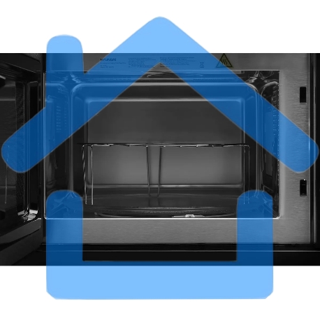 Микроволновая печь встраиваемая Hyundai HBW 2544 BG черный, 25 л, 900 Вт, переключатели - кнопки/поворотный механизм-6